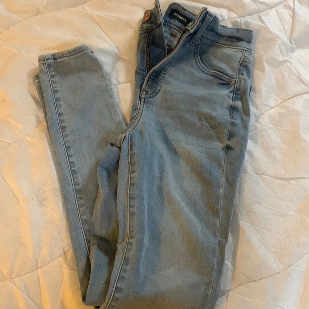Express skinny jeans.